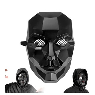 Foto 2 | Halloween Disfraz Máscara Z-smilefun Mxsui-003 3 Piezas Plástico Pvc Color Máscara Negra