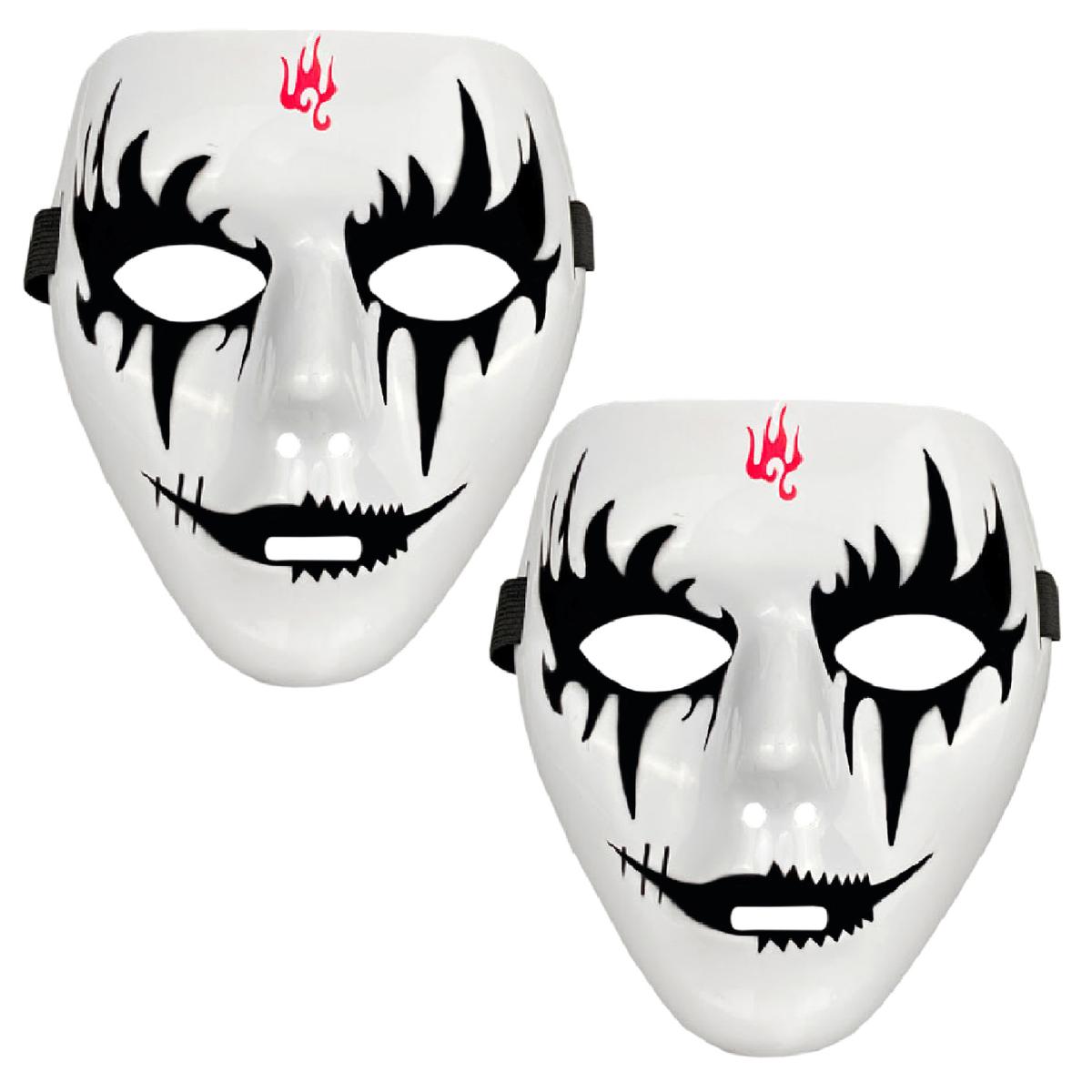 Halloween Disfraz De Demonio  Z-smilefun  Mxevi-002  2 Piezas  Plástico Pvc Color  Blanco Y Negro