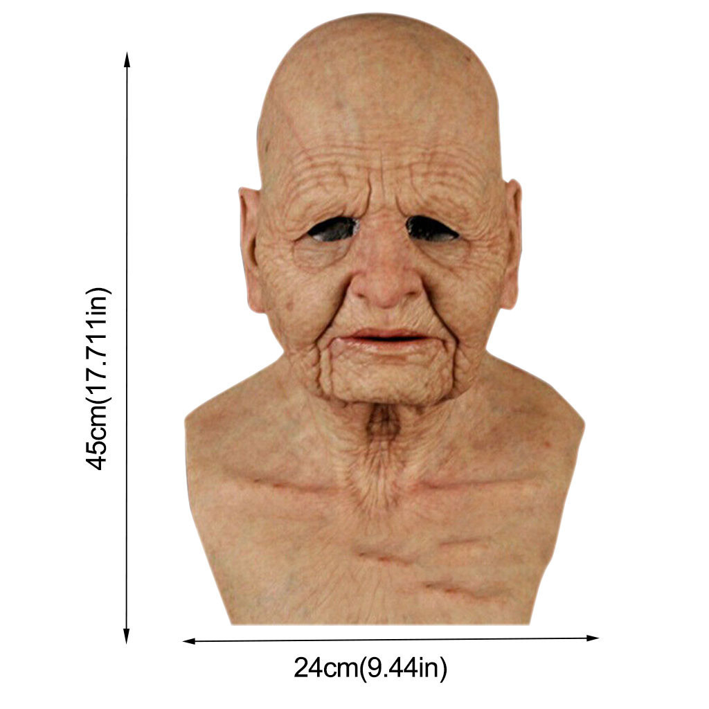 Foto 3 pulgar | Venta Internacional- Mascara Realistic Old Man Mask Full Of Spots Halloween Mask