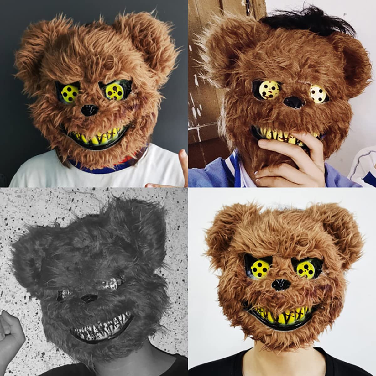 Foto 5 | Venta Internacional- Máscara Bloody Bear para Halloween Cosplay Costume Party Props