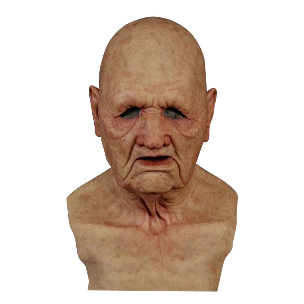 Venta Internacional- Máscara Realista Old Man Mask Full Of Spots And Wrinkled Skin