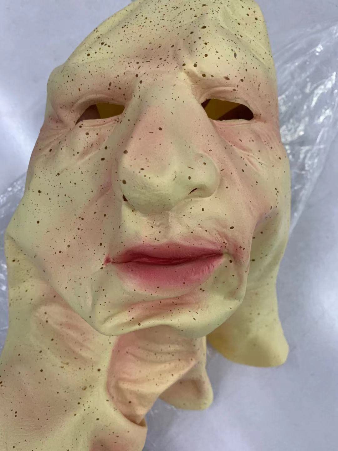 Foto 3 pulgar | Venta Internacional-halloween Mask, Realistic Old Man Mask ,human Latex Mask