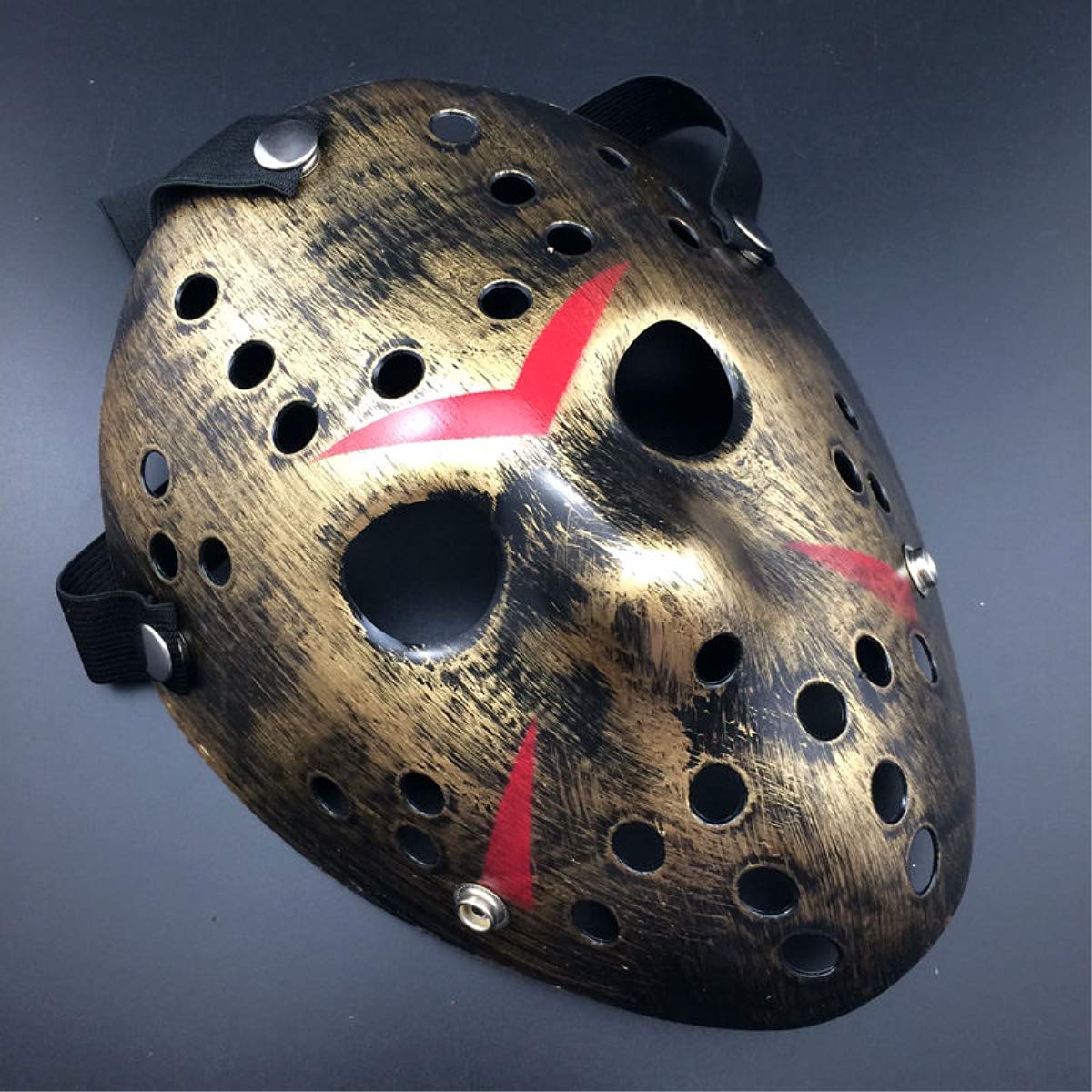 Foto 2 | Venta Internacional-Mascara para Halloween Jason Voorhees Dorada