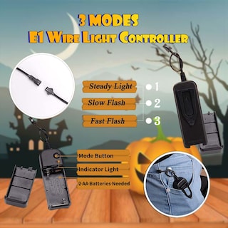 Foto 2 | Venta Internacional - Mascara y Guantes con Luz Led Disfraz de Halloween