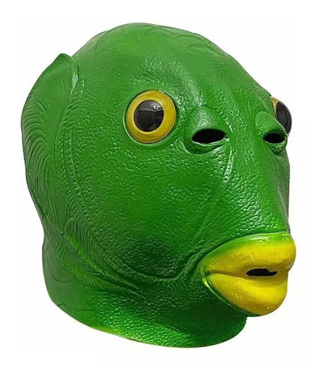 Mascaras Halloween Latex Cabeza Pez Cosplay Fiesta Divertido, Verde $499