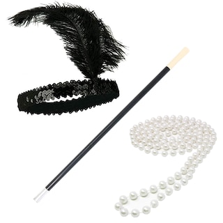 Foto 1 | Set De Accesorios Para Disfraz De Flapper Roaring De Los Años 20 De Skeleteen - Venta Internacional.