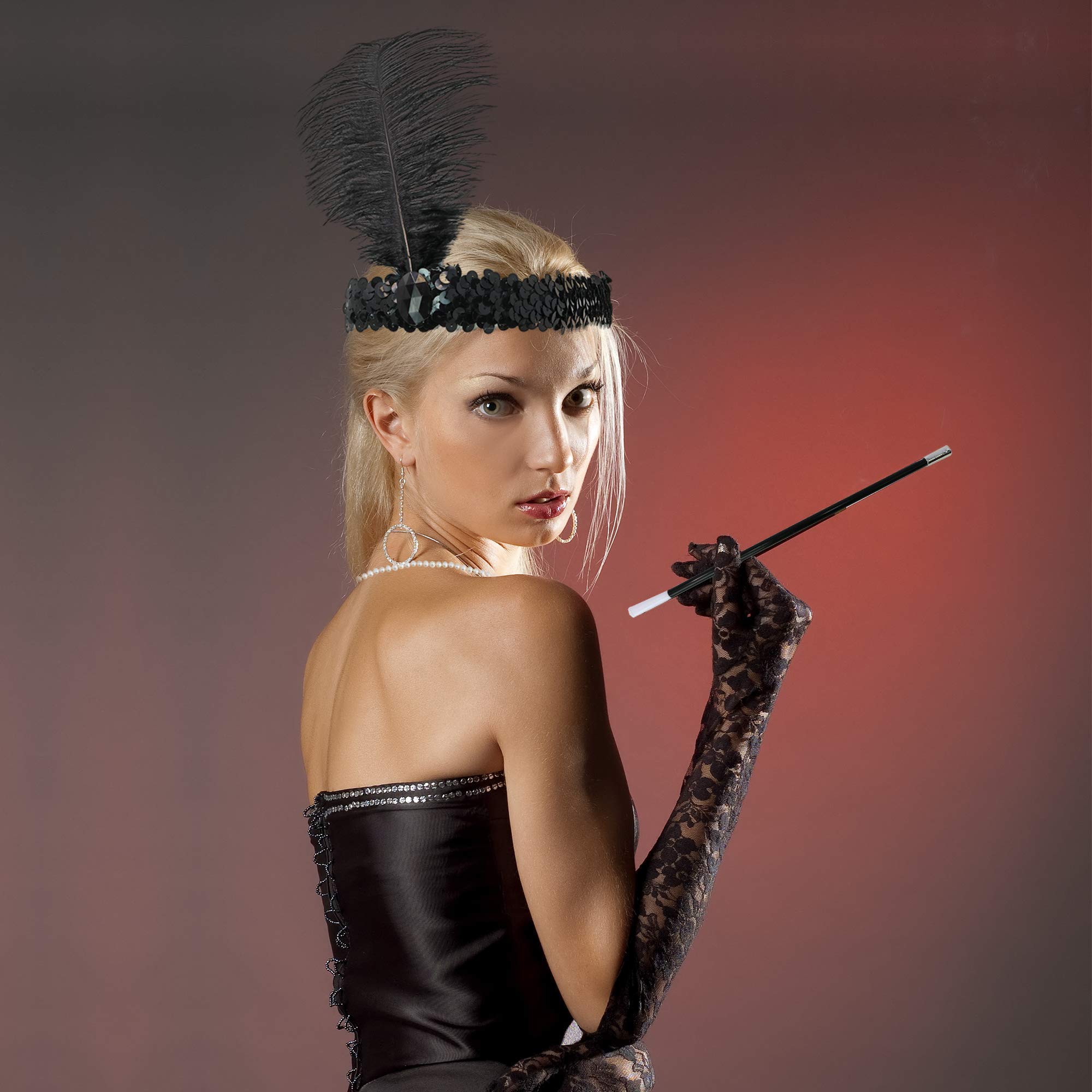 Foto 2 | Set De Accesorios Para Disfraz De Flapper Roaring De Los Años 20 De Skeleteen - Venta Internacional.