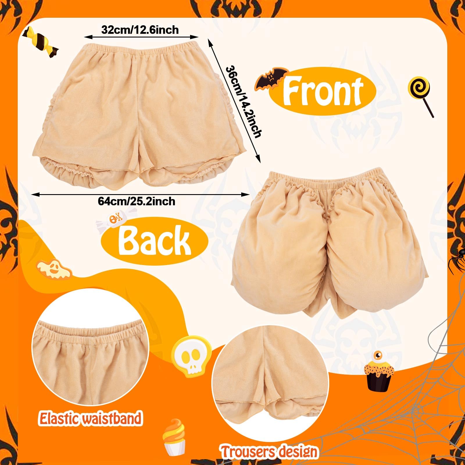 Foto 3 pulgar | Disfraz Hotop Fake Butt Halloween Para Fiesta De Halloween - Venta Internacional.