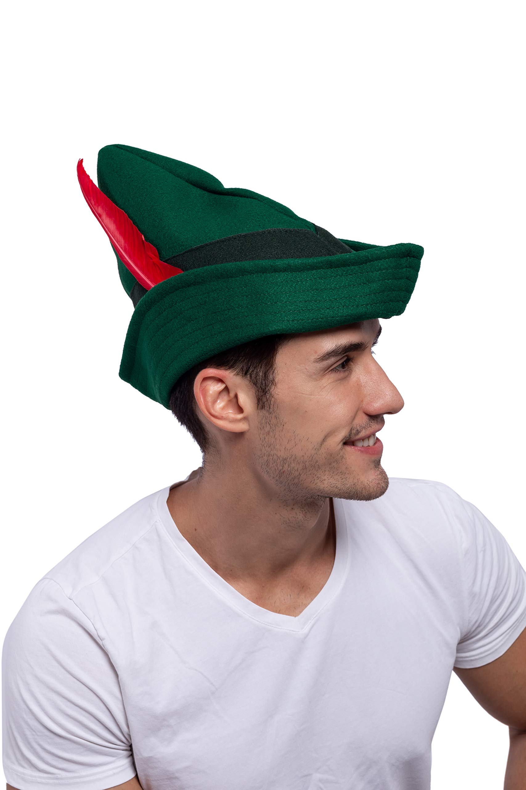 Foto 4 | Sombrero Spooktacular Creations De Fieltro Robin Hood Con Plumas Para Adulto - Venta Internacional.