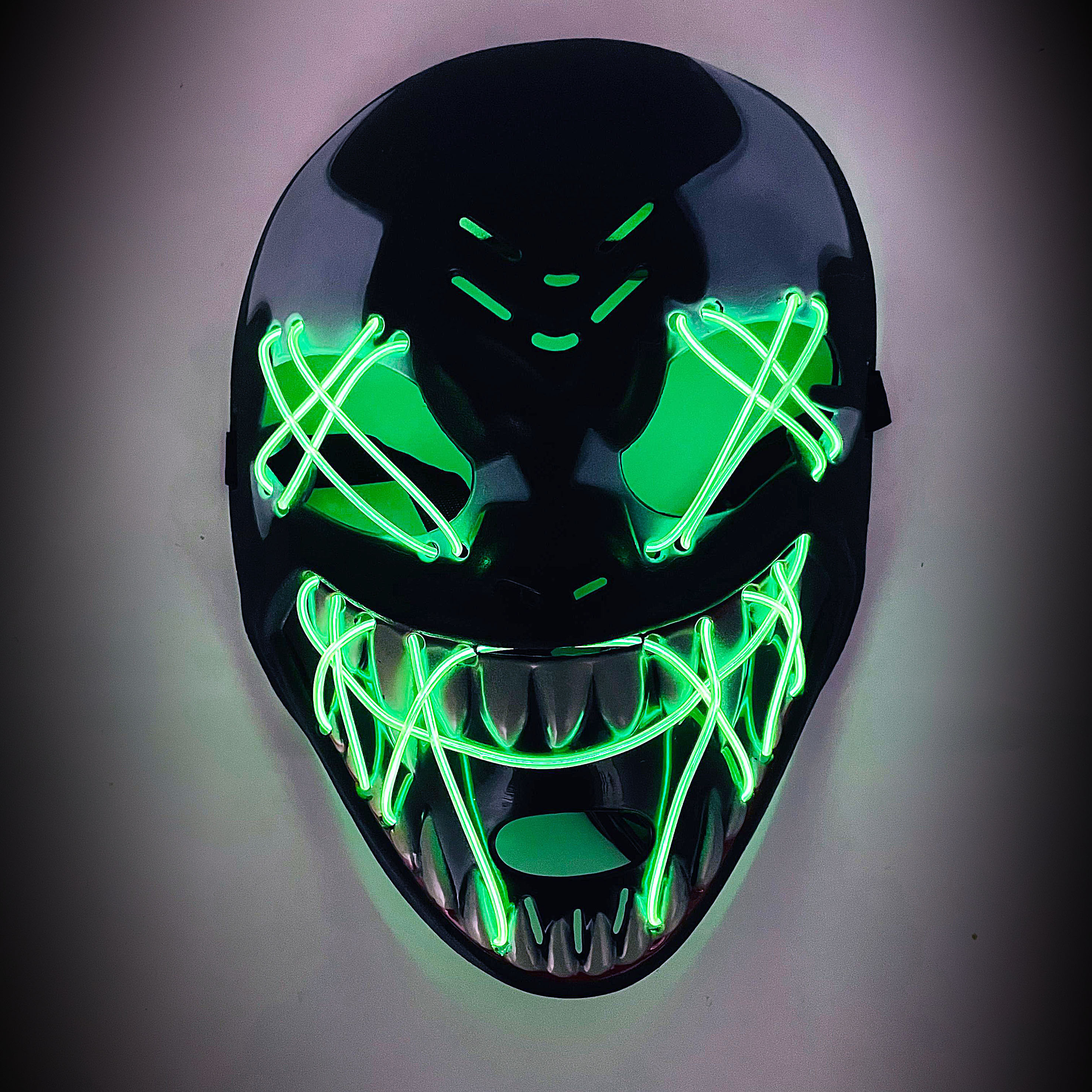 Foto 1 | Máscara Venom Con Luz Verde Ideal Para Halloween Y Cosplay