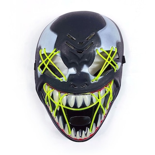 Foto 2 | Máscara Venom Con Luz Verde Ideal Para Halloween Y Cosplay