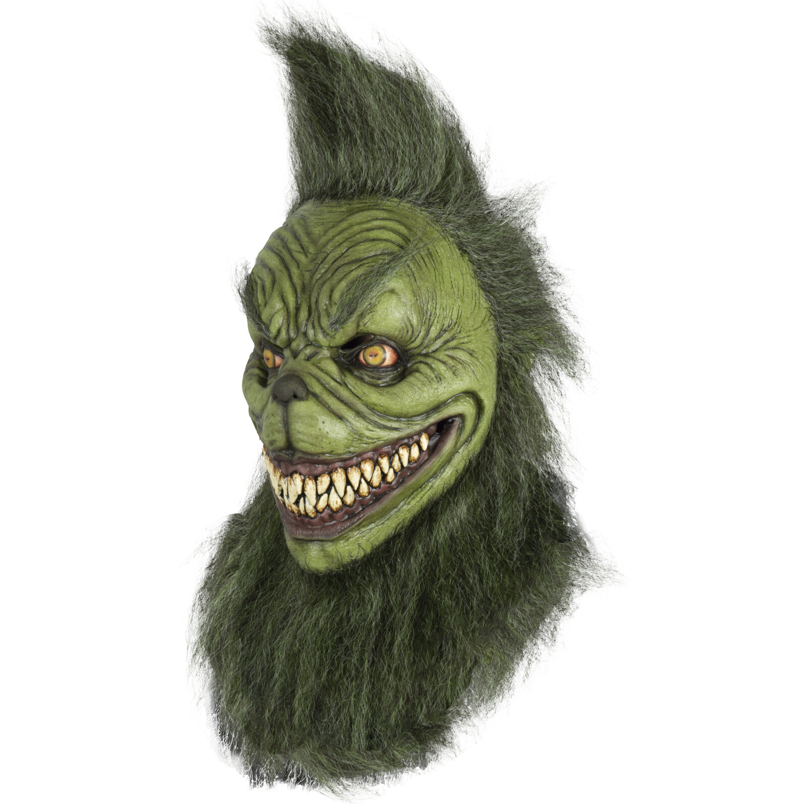 Máscara Latex Grumpy Monster Rev Demonios De Navidad Grinch Horror Xmas