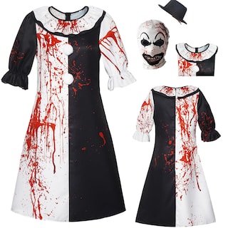 Foto 1 | Disfraz De Cosplay De Terrifier Con Máscara, Sombrero Y Cuchillo De Juguete - Venta Internacional.