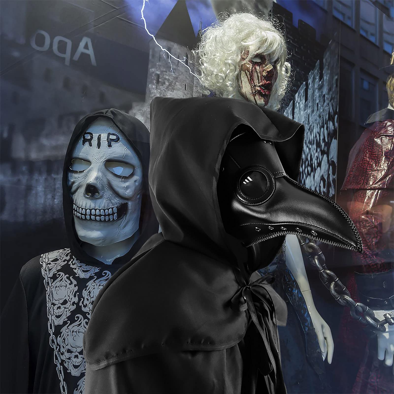 Foto 3 pulgar | Set De Disfraces De Plague Doctor Mask Nc Para Halloween - Venta Internacional.