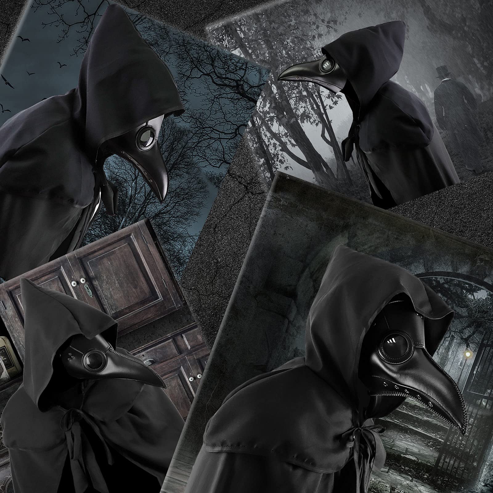 Foto 4 pulgar | Set De Disfraces De Plague Doctor Mask Nc Para Halloween - Venta Internacional.
