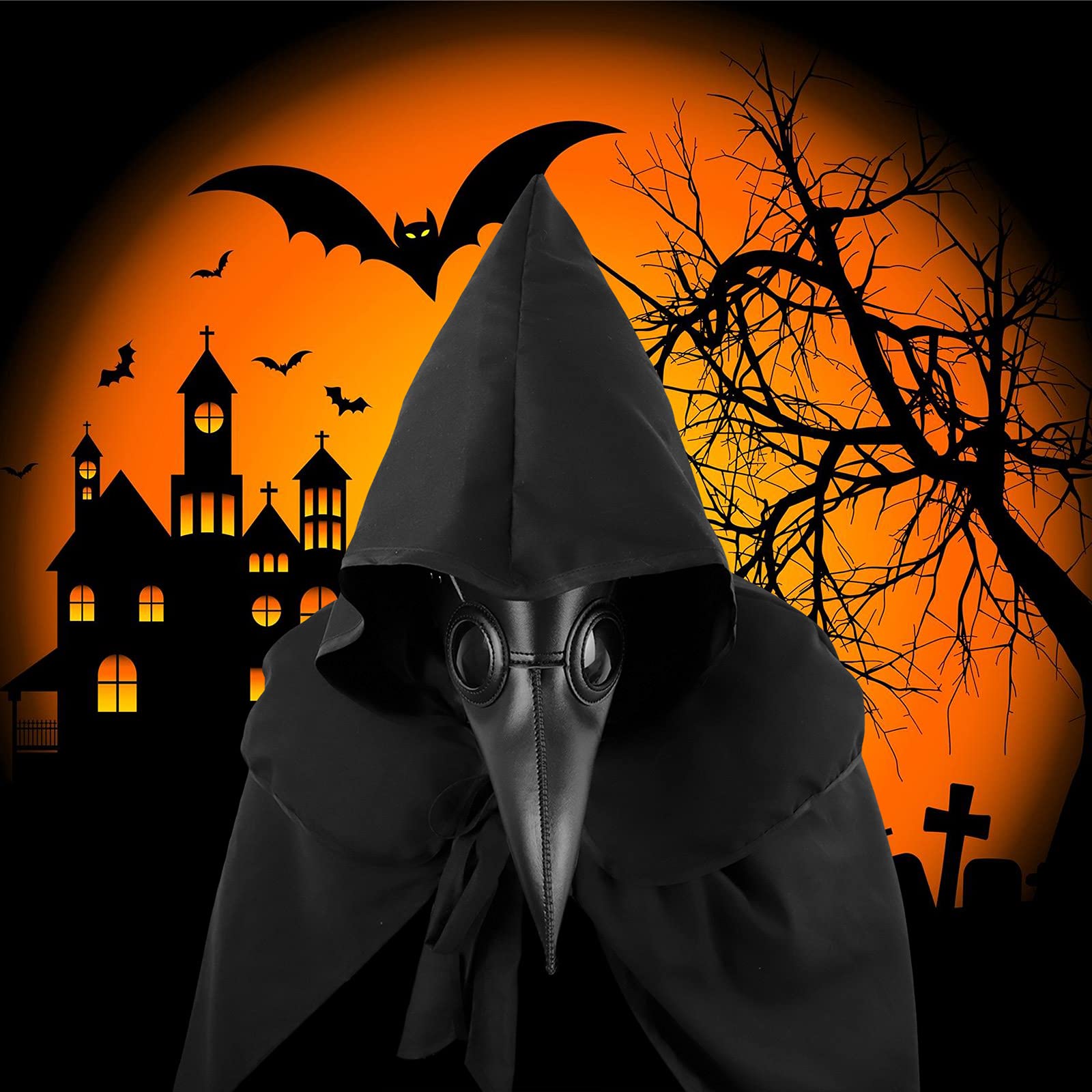 Foto 5 pulgar | Set De Disfraces De Plague Doctor Mask Nc Para Halloween - Venta Internacional.