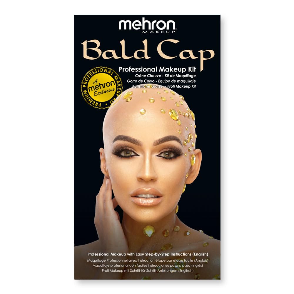 Kit De Maquillaje Mehron Premium Character Con Gorra Calva Para Halloween - Venta Internacional.