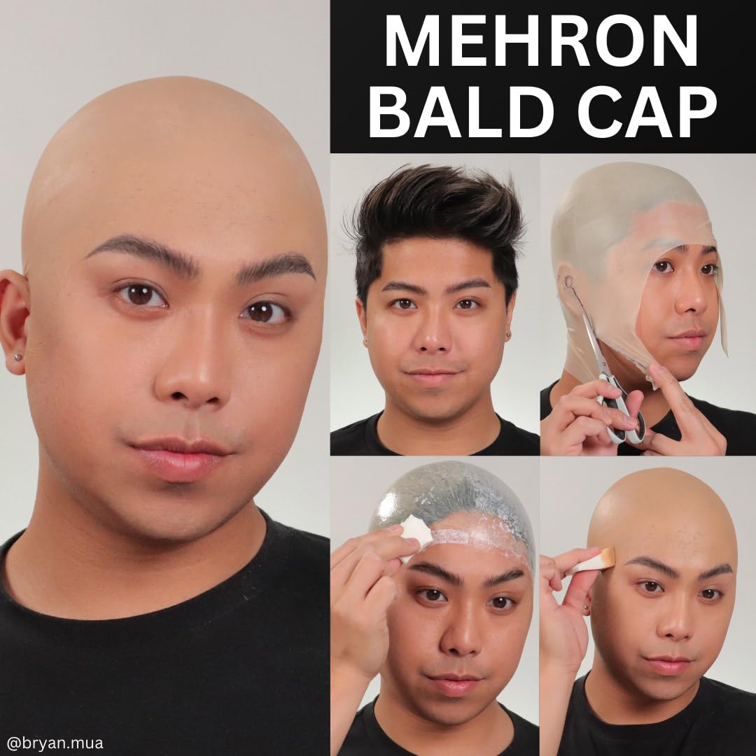 Foto 4 pulgar | Kit De Maquillaje Mehron Premium Character Con Gorra Calva Para Halloween - Venta Internacional.