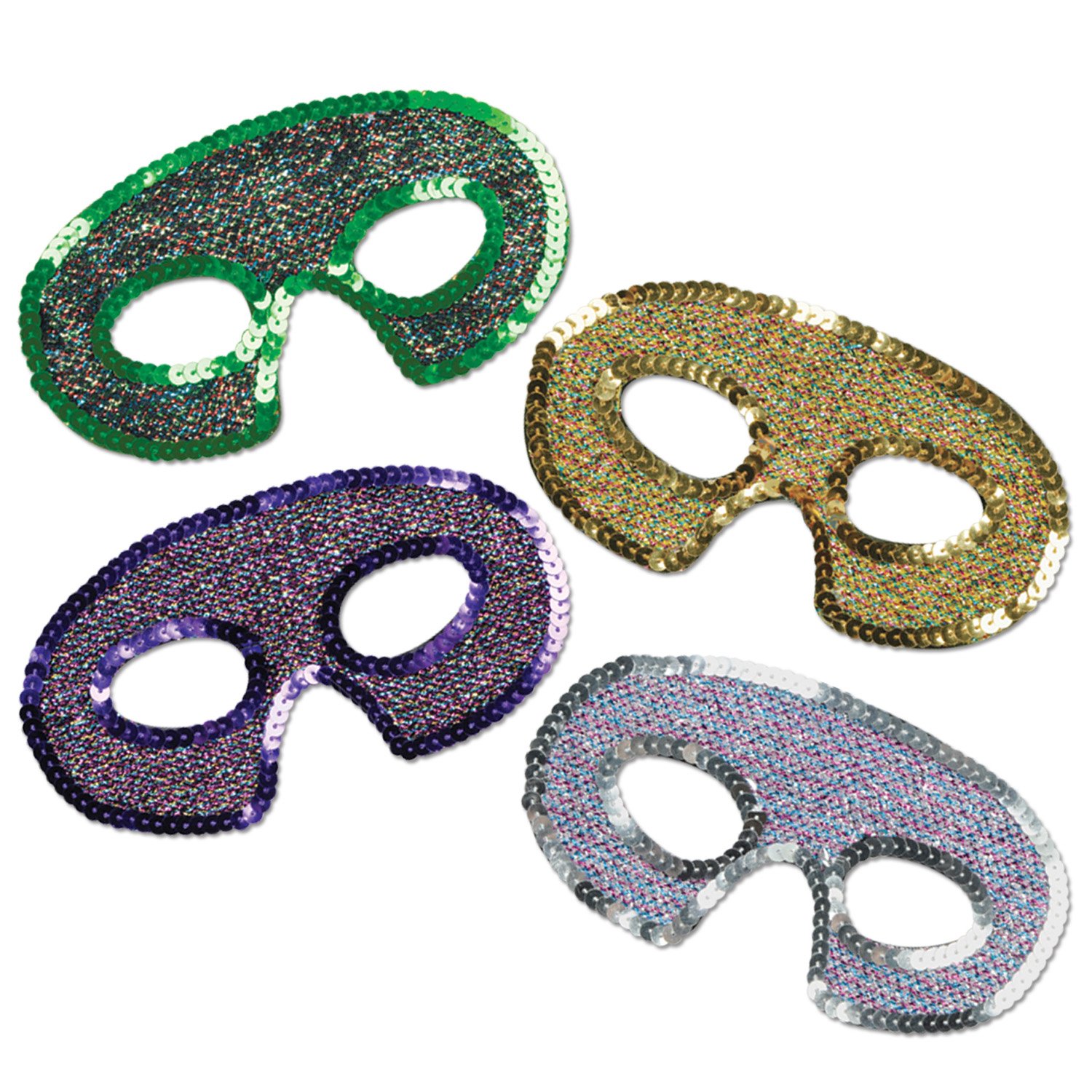 Foto 2 pulgar | Half Masks Beistle Con Lentejuelas Para Ocasiones Festivas - Venta Internacional.
