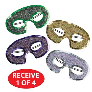 Foto 4 | Half Masks Beistle Con Lentejuelas Para Ocasiones Festivas - Venta Internacional.
