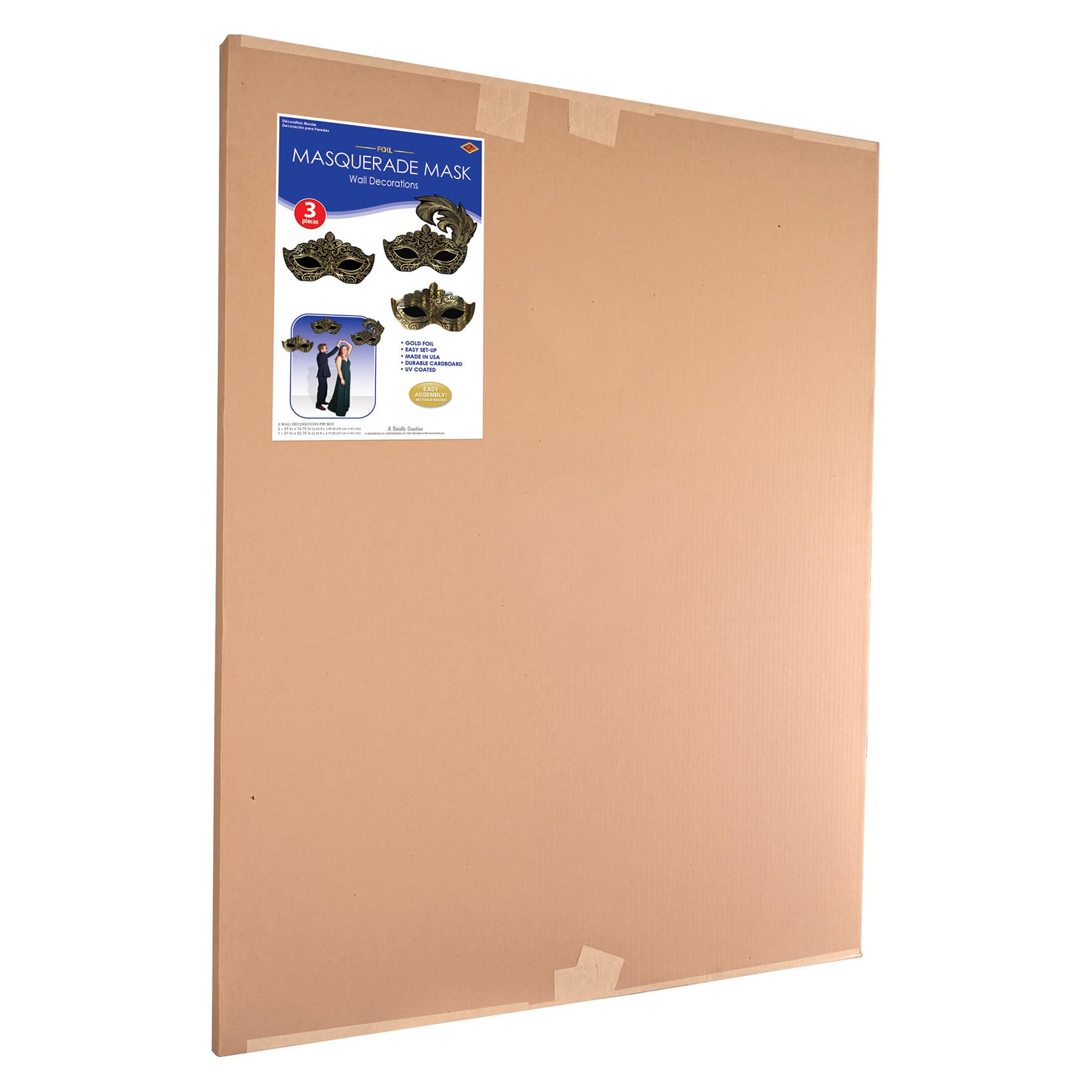 Foto 6 pulgar | Máscara Veneciana Beistle Para Decoración De Pared, Carnaval Y Carnaval, 3 Unidades - Venta Internacional.