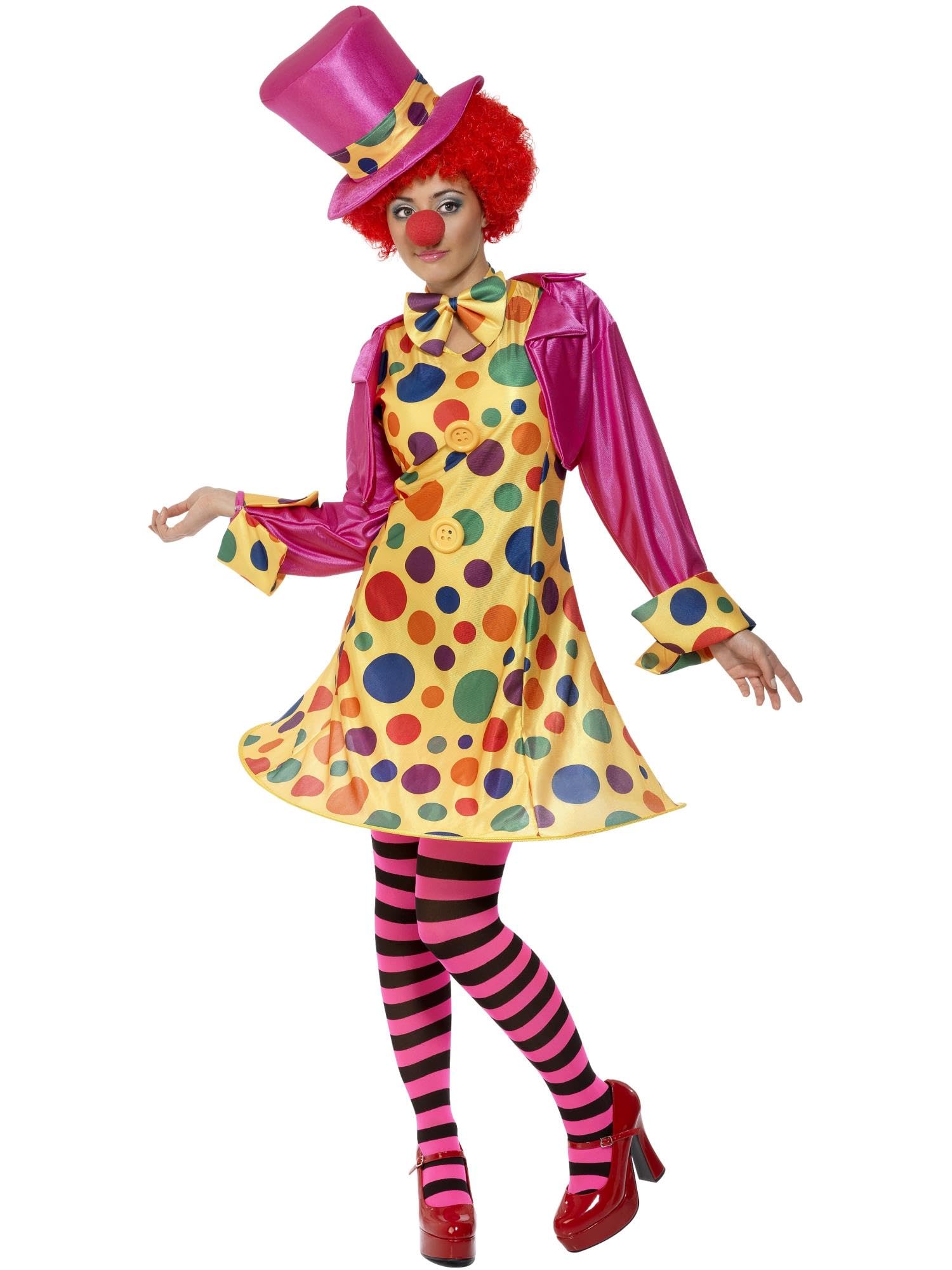 Foto 2 pulgar | Disfraz De Payaso Smiffys Para Mujer Adulta, Talla L 14-16, Multicolor - Venta Internacional.