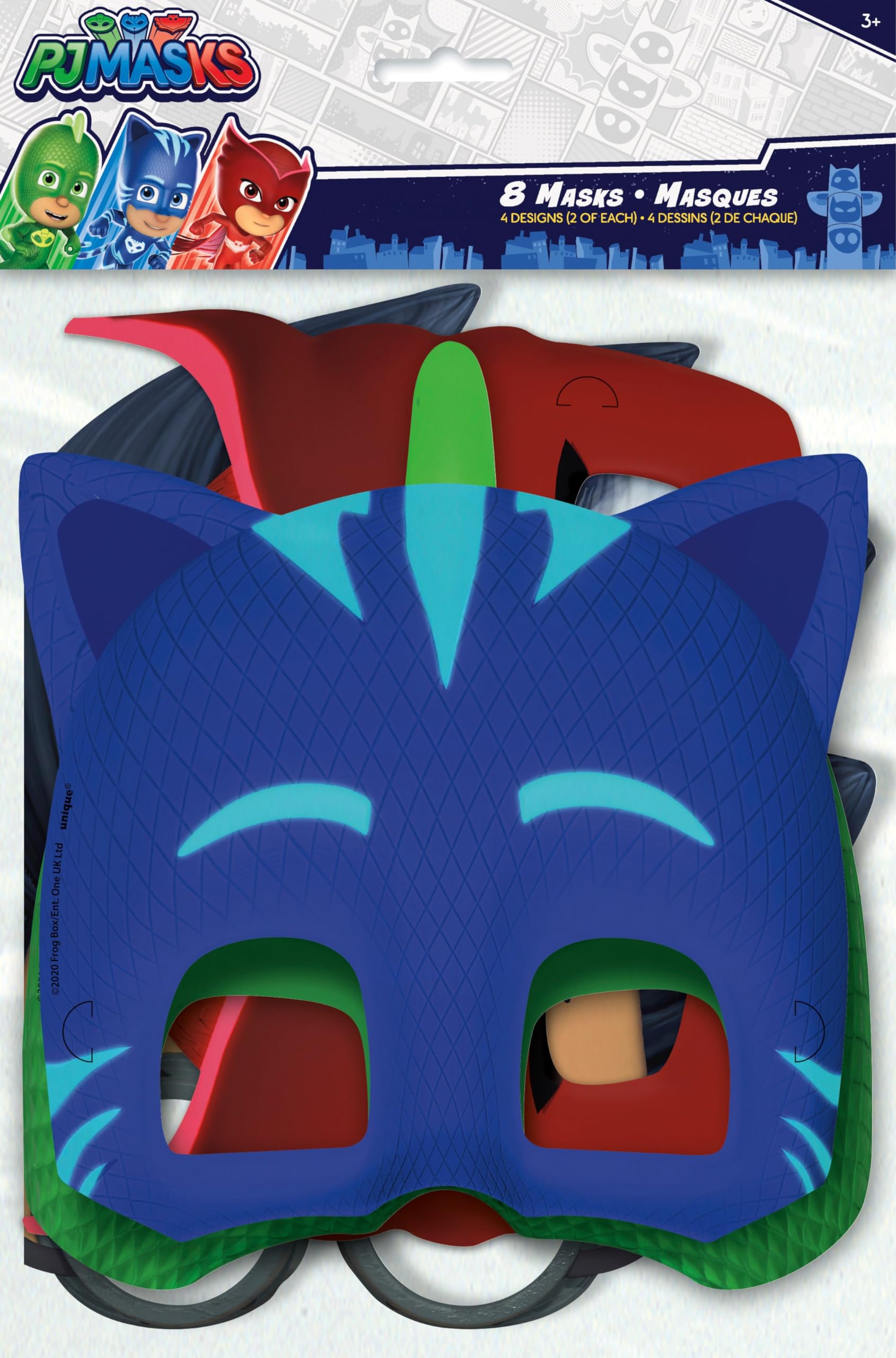 Foto 2 | Máscaras De Fiesta Únicas Para Pijamas De Varios Colores (8 Unidades) - Venta Internacional.
