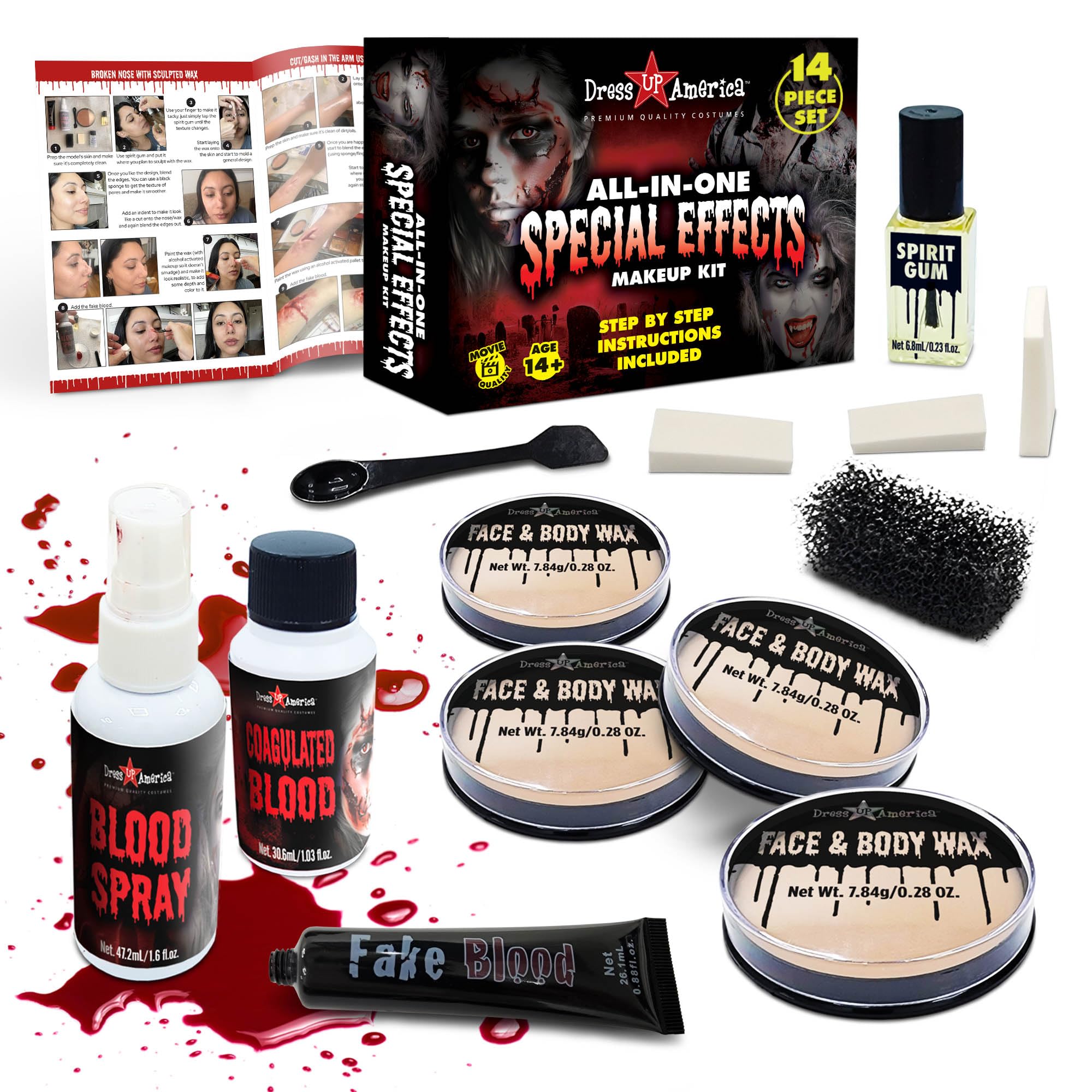 Foto 1 | Kit De Maquillaje Dress-up-america Halloween Sfx Realistic Bloody - Venta Internacional.