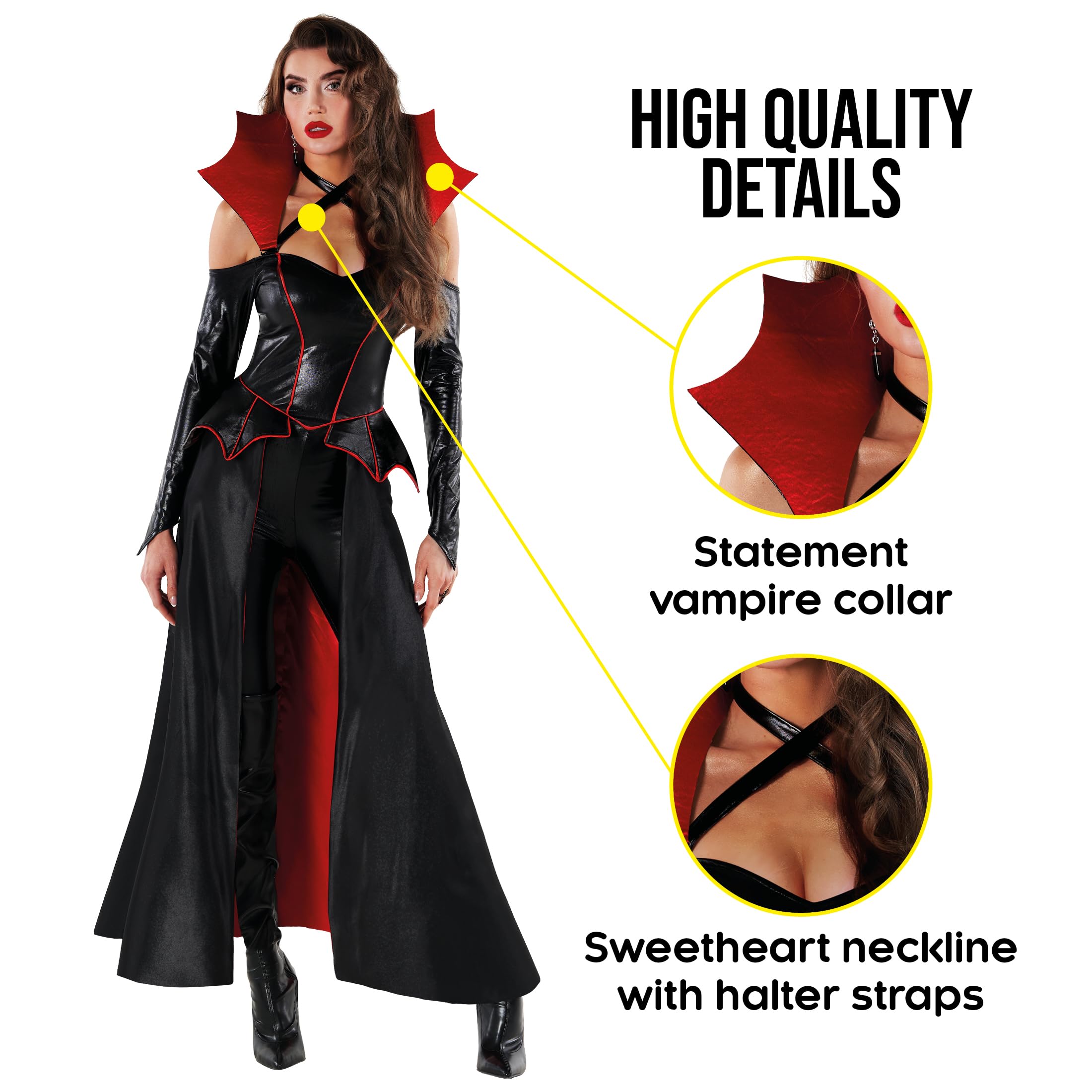 Foto 4 | Disfraz De Vampiro Morph Vampiress Con Capa Para Mujer - Venta Internacional.