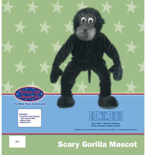 Foto 3 pulgar | Disfraz De Mascota Dress Up America Scary Gorilla Para Adulto - Venta Internacional.