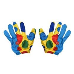 Payaso De Lunares Azules Y Amarillos De Gloves Up America - Venta Internacional.