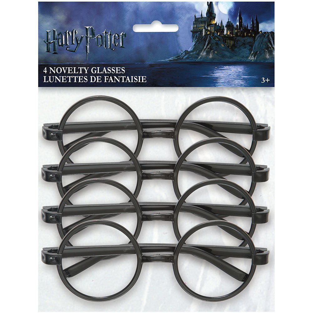 Foto 1 | Gafas Únicas Y Auténticas De Harry Potter Negras, Paquete De 4 - Venta Internacional.