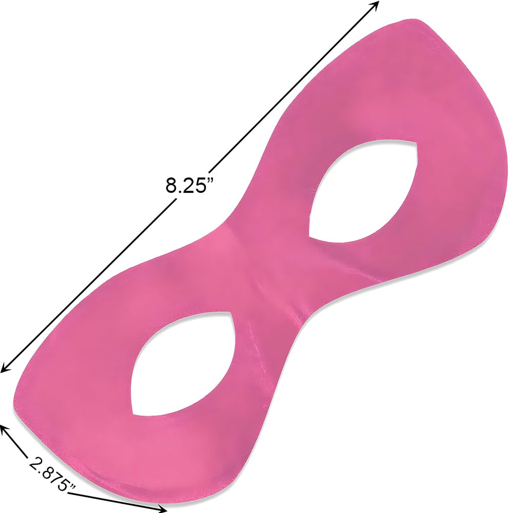 Foto 2 | Máscara De Ojos Amscan Super Hero Domino De Tela Rosa - Venta Internacional.