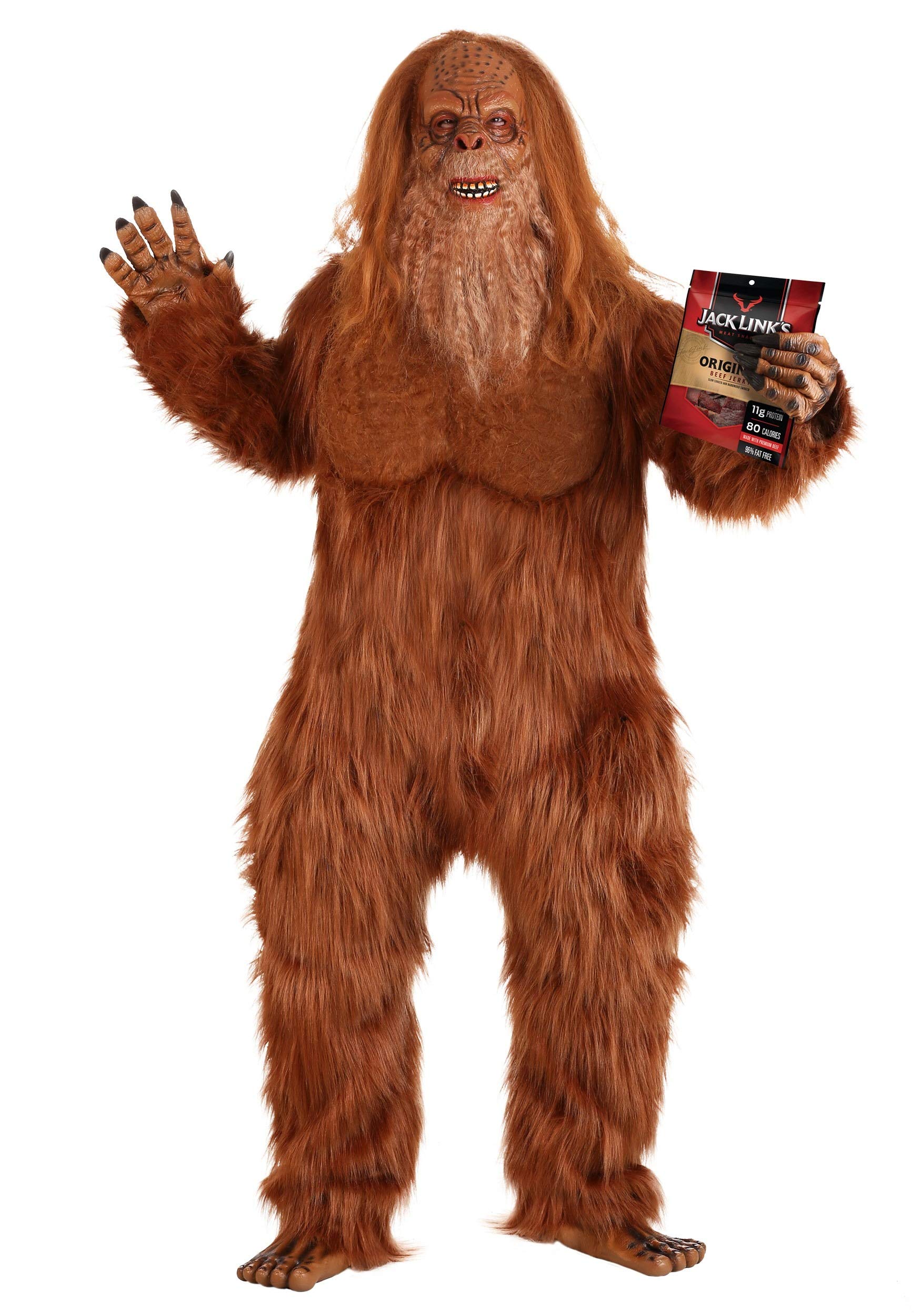 Foto 6 pulgar | Disfraz Divertido De Jack Links Sasquatch, Talla Grande 2x, Marrón - Venta Internacional.