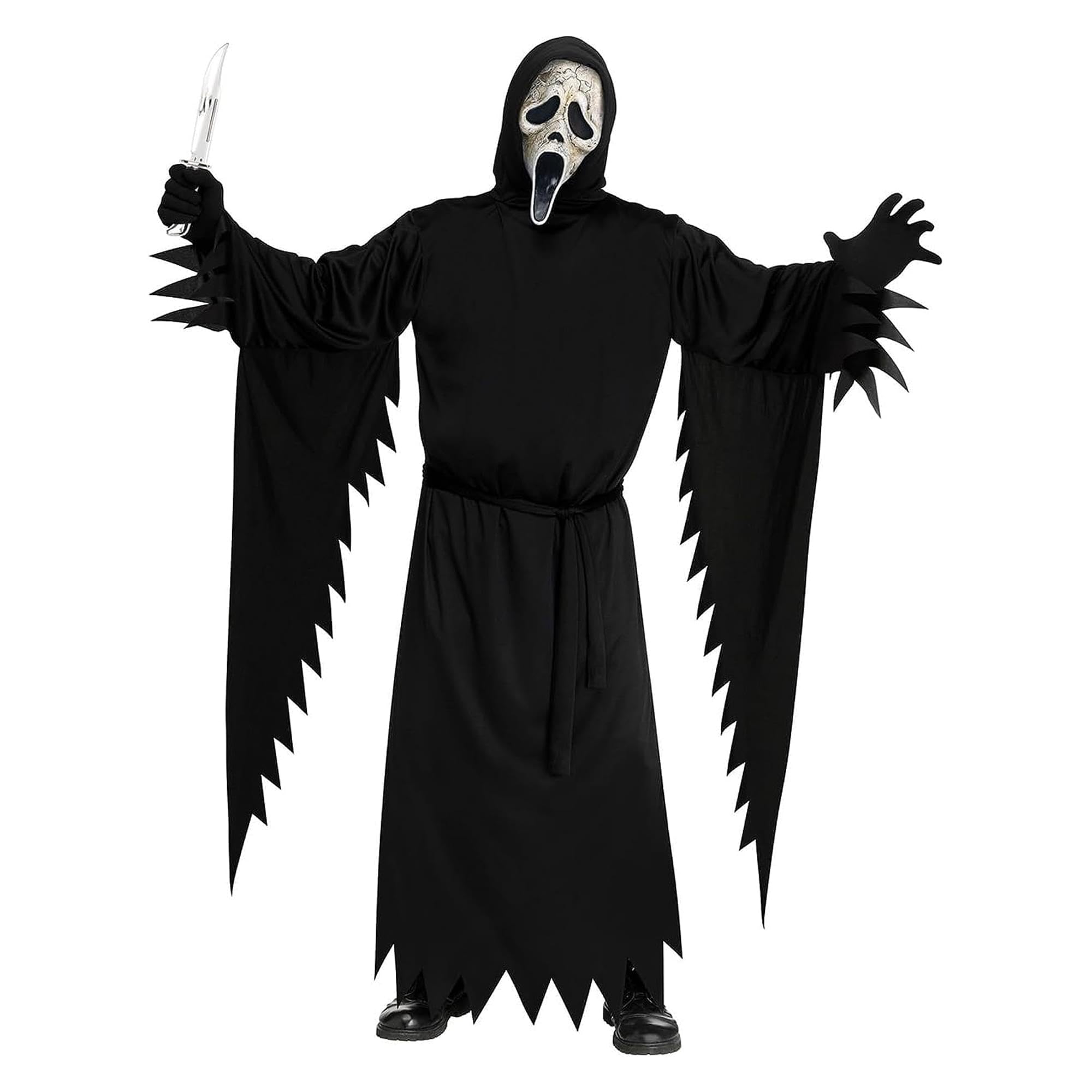 Foto 2 pulgar | Disfraz Fun World Ghost Face  Aged Deluxe  Talla Grande Para Adultos - Venta Internacional.