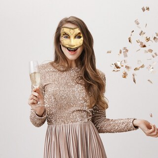 Foto 5 | Máscara Veneciana Toynk Golden Lady Eye Para Halloween Y Fiestas - Venta Internacional.