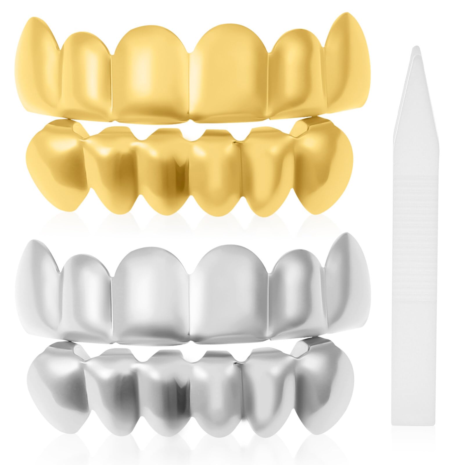 Foto 2 pulgar | Accesorios Metálicos Para Fiestas De Halloween Nuobesty De Teeth Grills - Venta Internacional.