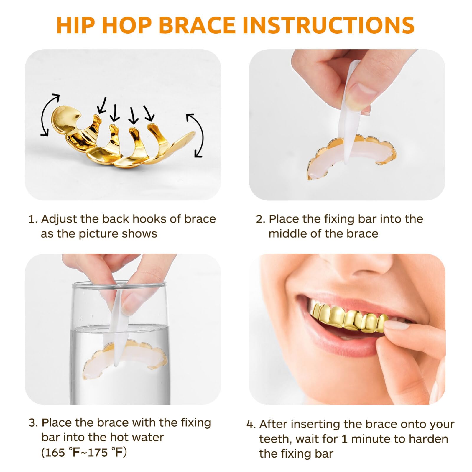 Foto 4 pulgar | Accesorios Metálicos Para Fiestas De Halloween Nuobesty De Teeth Grills - Venta Internacional.