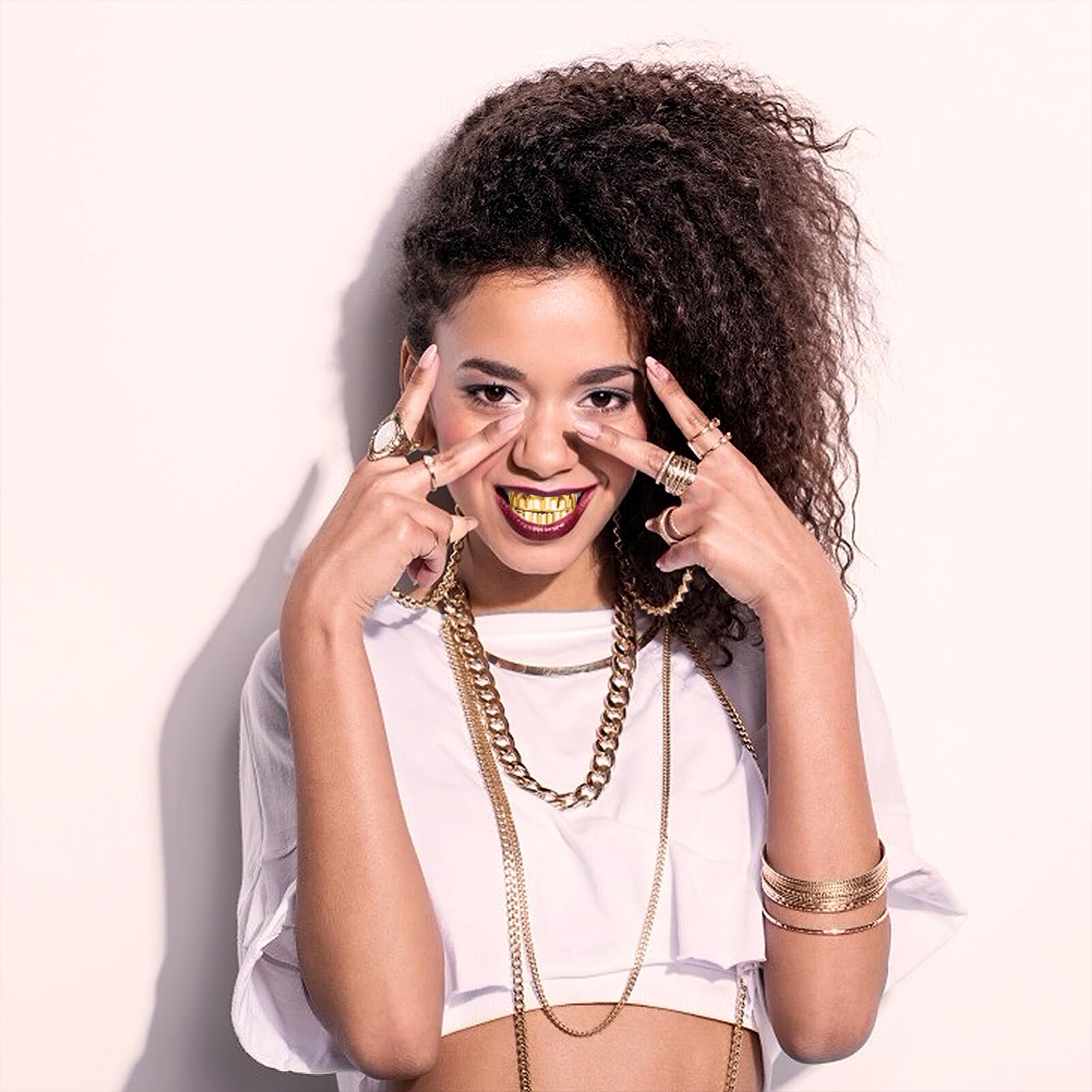 Foto 6 | Accesorios Metálicos Para Fiestas De Halloween Nuobesty De Teeth Grills - Venta Internacional.