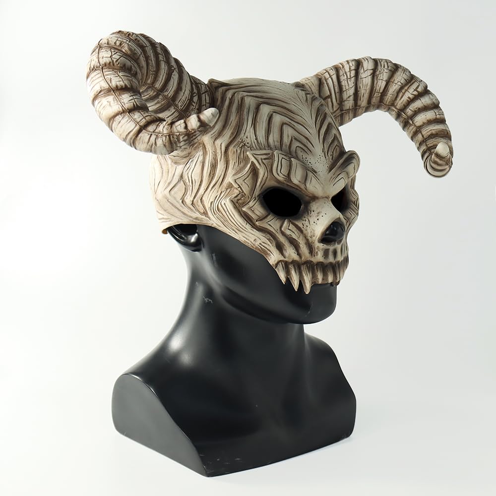 Foto 3 | Máscara De Halloween Infinity Gauntlet Con Calavera De Demonio Y Cuernos De Carnero - Venta Internacional.