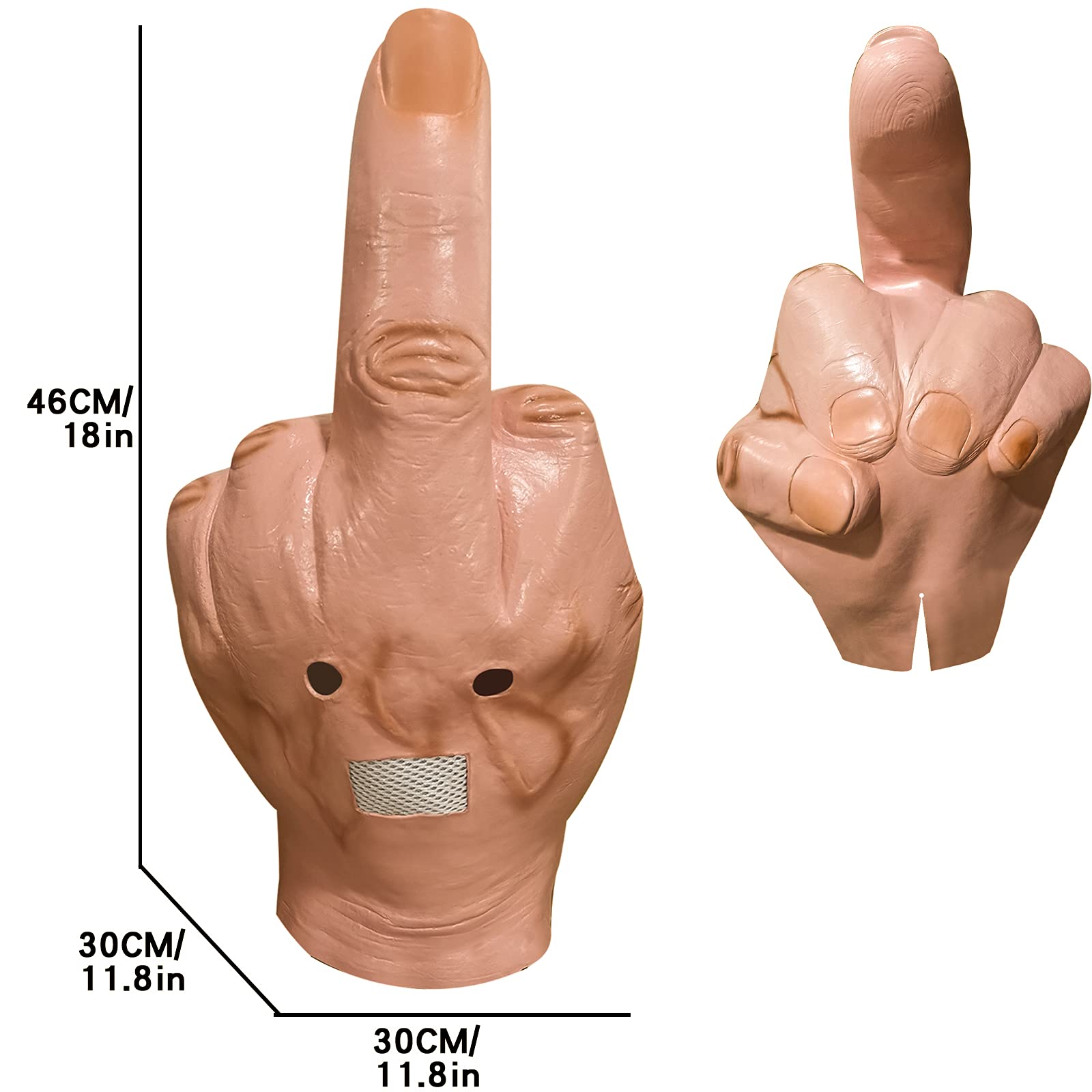 Foto 6 pulgar | Máscara Para Disfraz De Halloween  Guantelete Infinito  Dedo Medio - Venta Internacional.