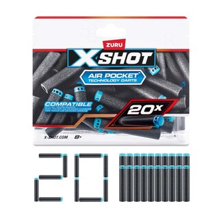 Foto 7 | Xshot Repuestos De Balas De Juguete Air Pocket 20 Dardos