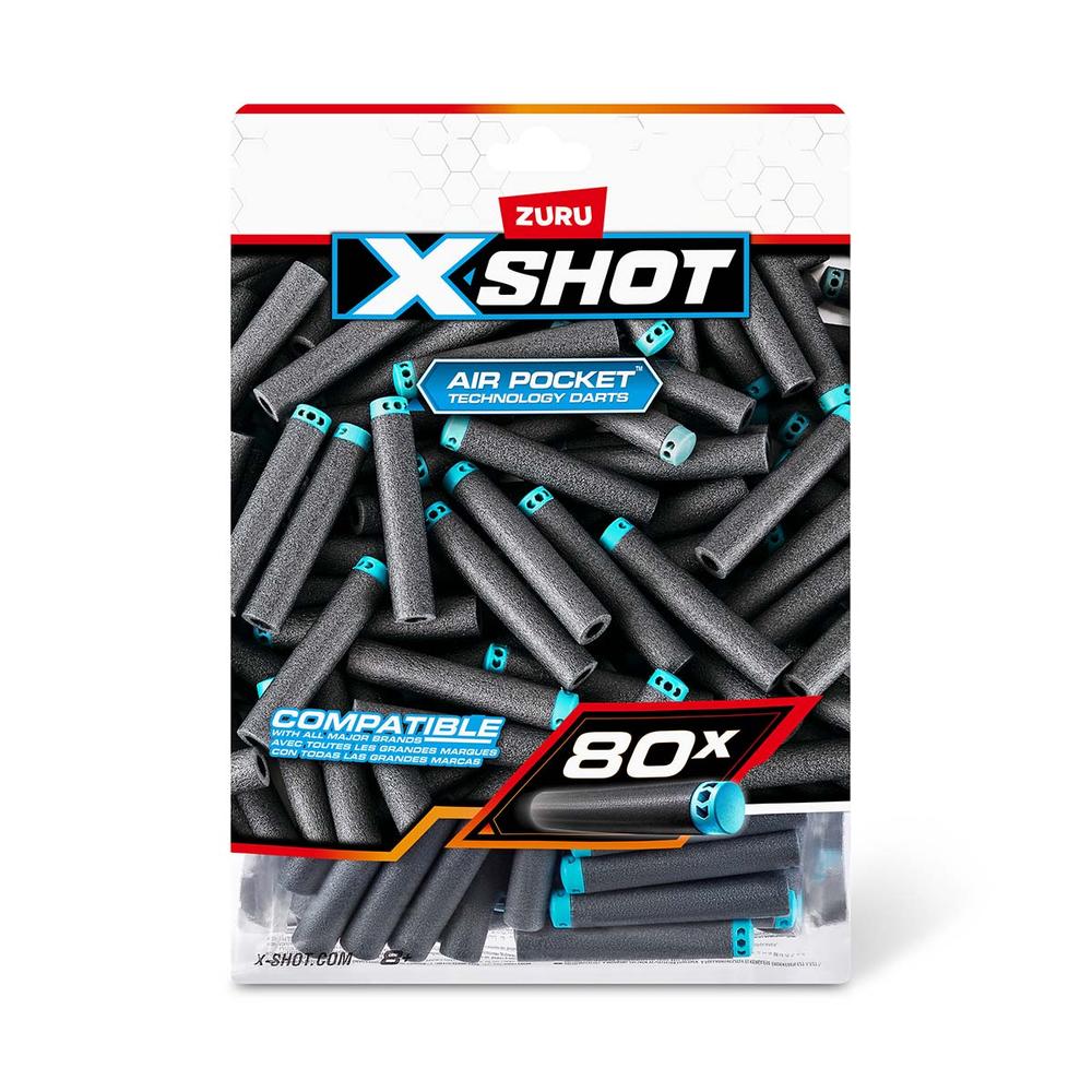 Foto 2 pulgar | Xshot Repuestos De Balas De Juguete Refill Air Pocket Technology 80 Dardos