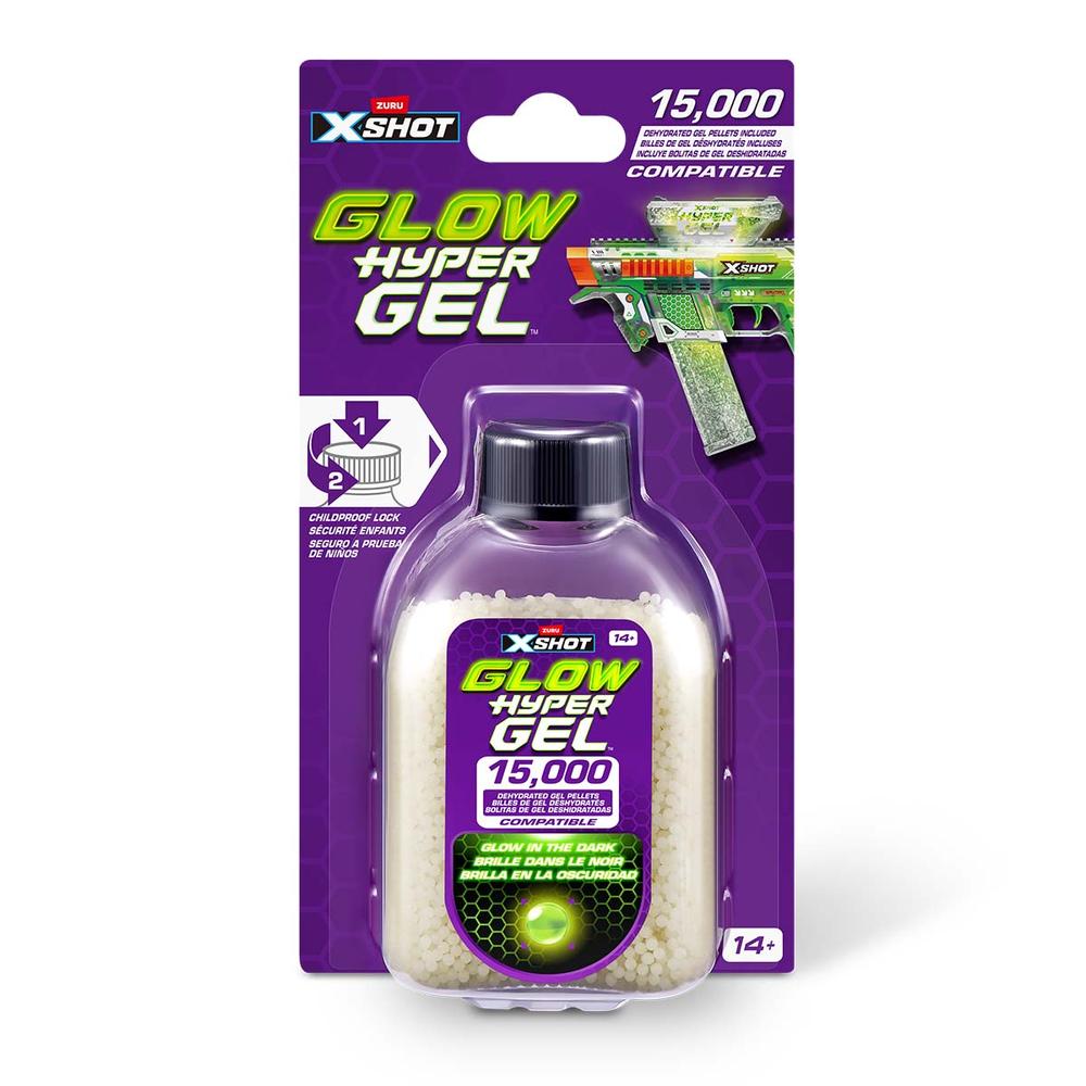 Foto 1 | Xshot Pistola De Juguete Refill Glow Hyper Gel 15000 Municiones De Gel