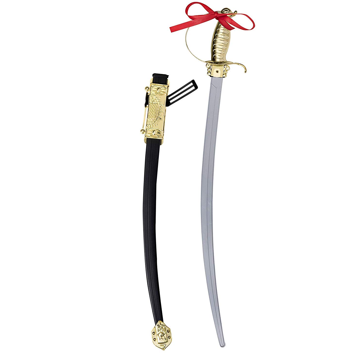 Foto 3 pulgar | Espada De Juguete Dorada Adornada Con Funda Pirate Sword Dress Up America - Venta Internacional.