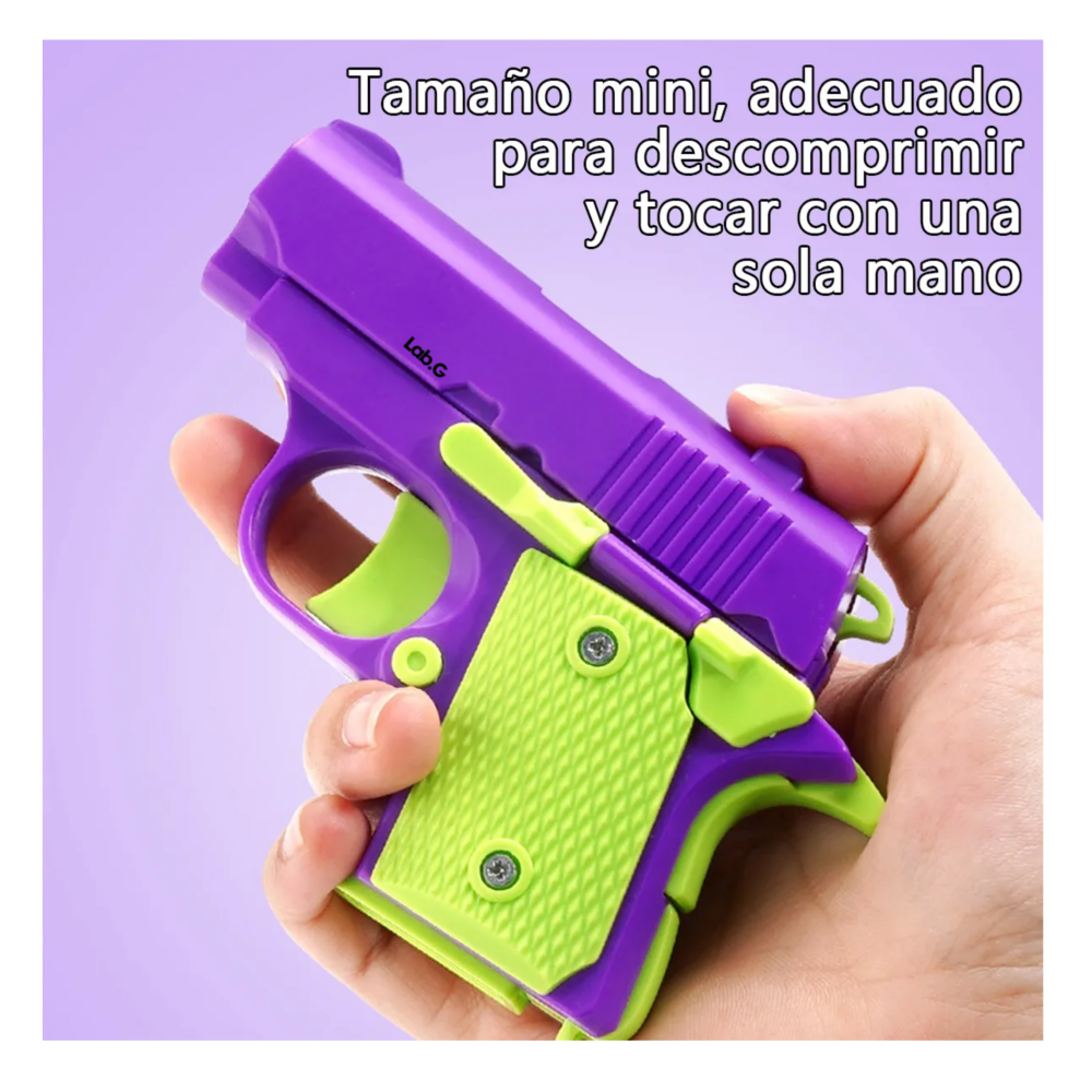 Foto 5 | Juguetes Antiestrés Pistola Lab.g  Violeta Verde Claro