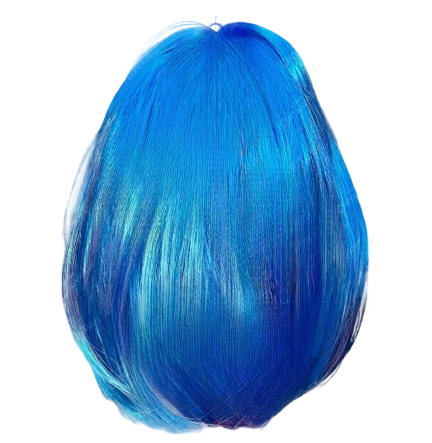Peluca Xtellar Corta Lacia Azul Mar Disfraz Fantasía Fiesta Cosplay