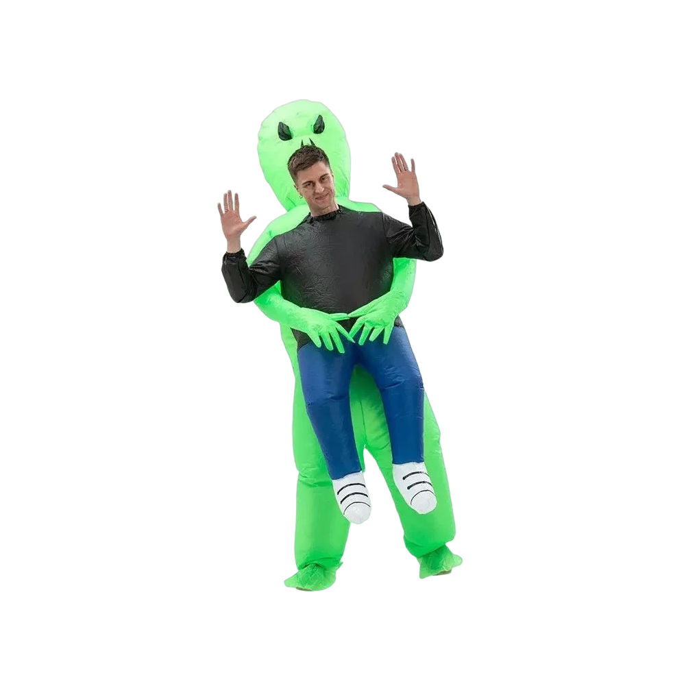 Foto 2 pulgar | Alien Ropa Inflable De Halloween Abrazo Fantasma Hombre Talla L Color Verde