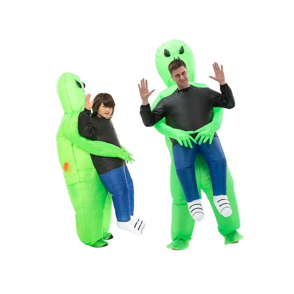 Foto 3 pulgar | Alien Ropa Inflable De Halloween Abrazo Fantasma Hombre Talla L Color Verde