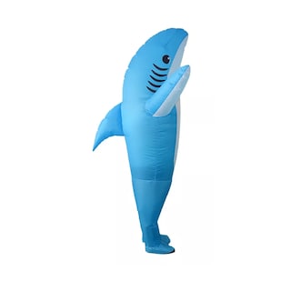 Foto 1 | Disfraz Inflable De Tiburón Para Adulto Adult: 1.5-1.9 M Azul Claro